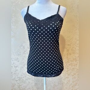Polka Dot Black and White Women's Top